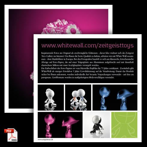 product flyer: white wall gallery english